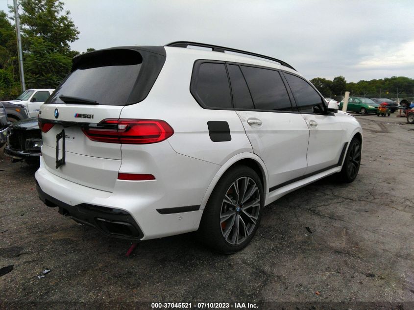2022 BMW X7 M50I 5UXCX6C01N9L77431