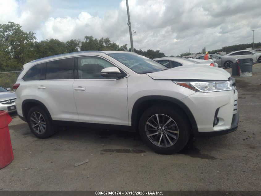 2019 TOYOTA HIGHLANDER SE/XLE - 5TDKZRFH6KS557429