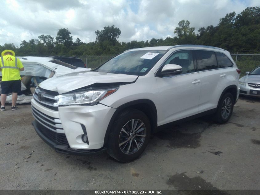 2019 TOYOTA HIGHLANDER SE/XLE - 5TDKZRFH6KS557429