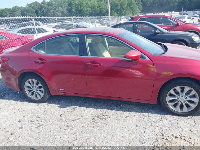 2013 LEXUS ES 300H HYBRID - JTHBW1GG1D2028012