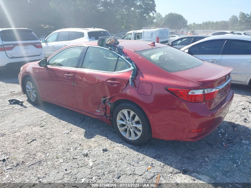 2013 LEXUS ES 300H HYBRID - JTHBW1GG1D2028012