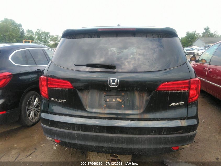 2016 HONDA PILOT EX-L - 5FNYF6H56GB088505