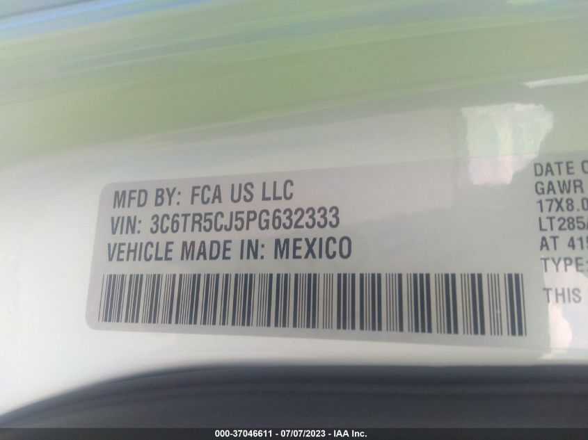 2023 RAM 2500 TRADESMAN - 3C6TR5CJ5PG632333