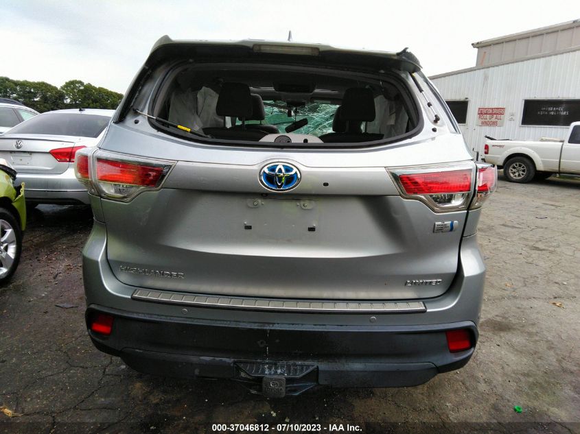 2014 TOYOTA HIGHLANDER HYBRID LIMITED - 5TDDCRFH5ES006715