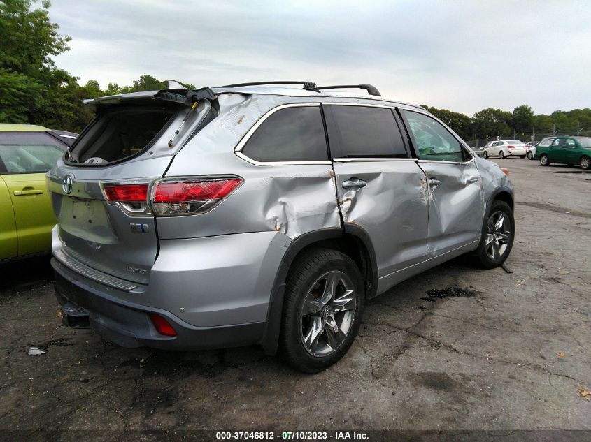 2014 TOYOTA HIGHLANDER HYBRID LIMITED - 5TDDCRFH5ES006715
