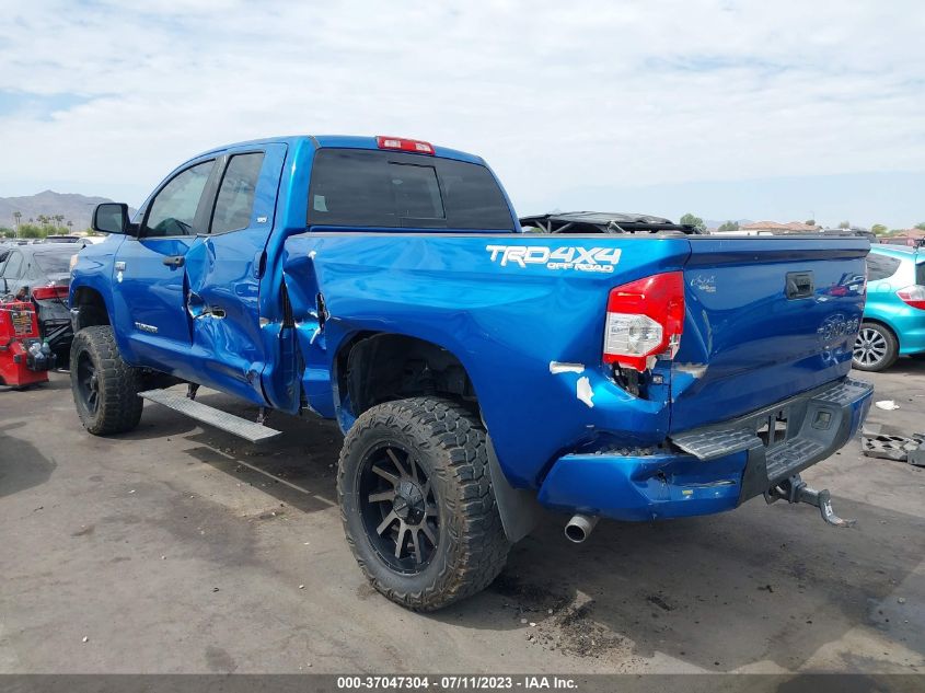 2016 TOYOTA TUNDRA 4WD TRUCK SR5 - 5TFUW5F12GX504273