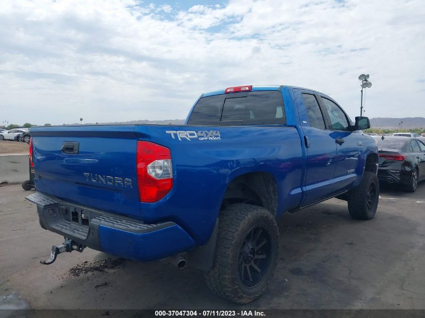 2016 TOYOTA TUNDRA 4WD TRUCK SR5 - 5TFUW5F12GX504273