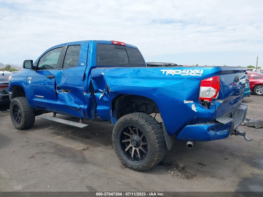 2016 TOYOTA TUNDRA 4WD TRUCK SR5 - 5TFUW5F12GX504273
