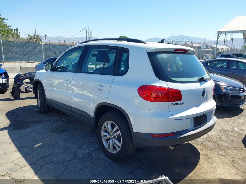 2017 VOLKSWAGEN TIGUAN - WVGAV7AX4HK028034