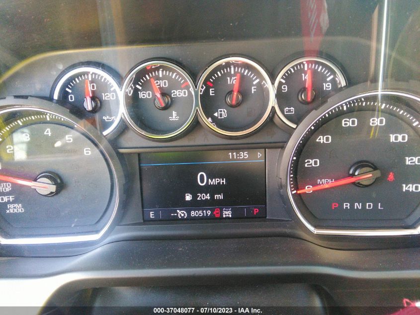 2019 CHEVROLET SILVERADO 1500 LT TRAIL BOSS - 1GCPYFED8KZ427138
