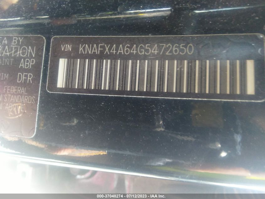 2016 KIA FORTE LX - KNAFX4A64G5472650