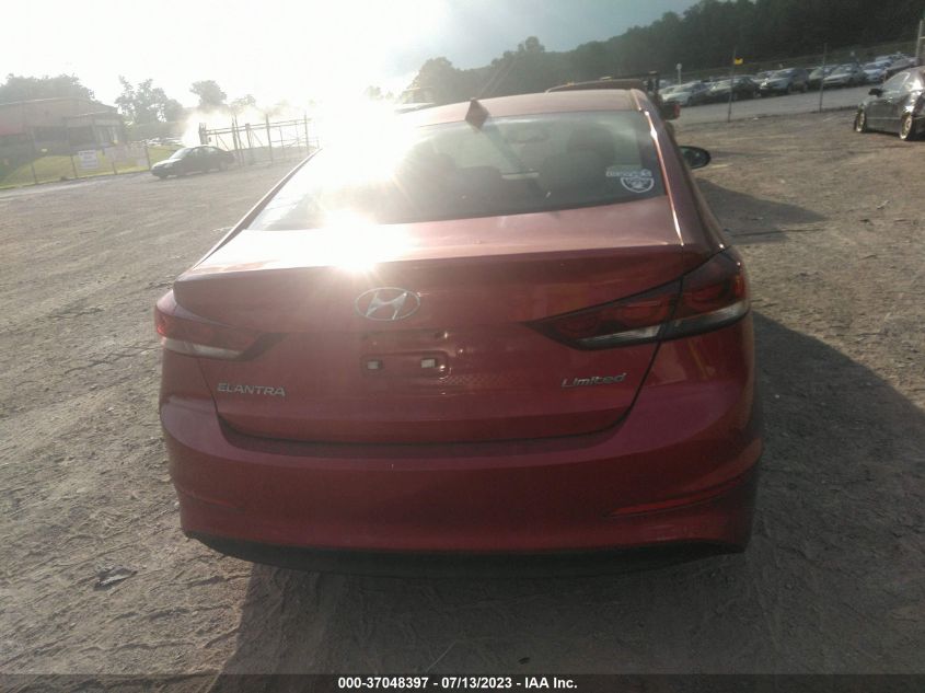 2017 HYUNDAI ELANTRA LIMITED - 5NPD84LF1HH043911