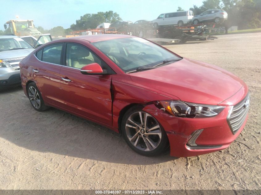 2017 HYUNDAI ELANTRA LIMITED - 5NPD84LF1HH043911