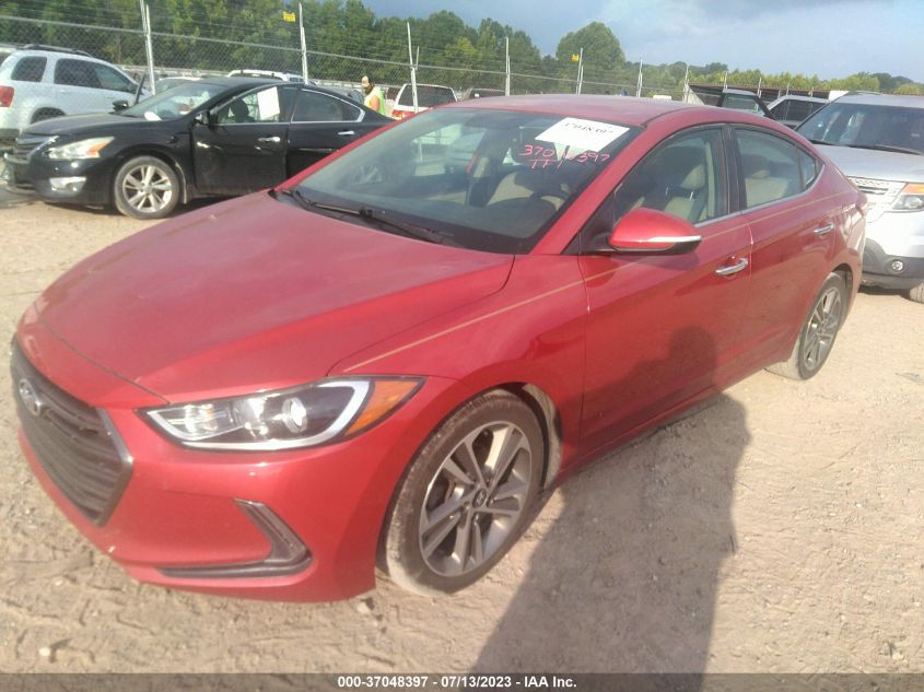 2017 HYUNDAI ELANTRA LIMITED - 5NPD84LF1HH043911