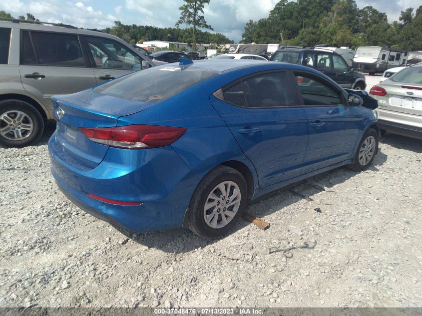 2017 HYUNDAI ELANTRA SE - KMHD74LF5HU383115