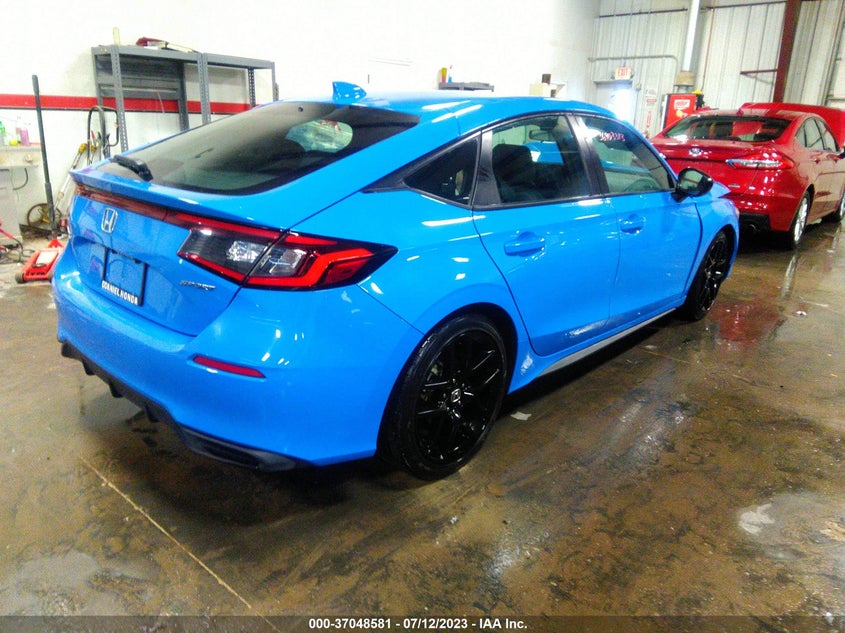 VIN 19XFL2H87NE012684 2022 HONDA CIVIC HATCHBACK SPORT