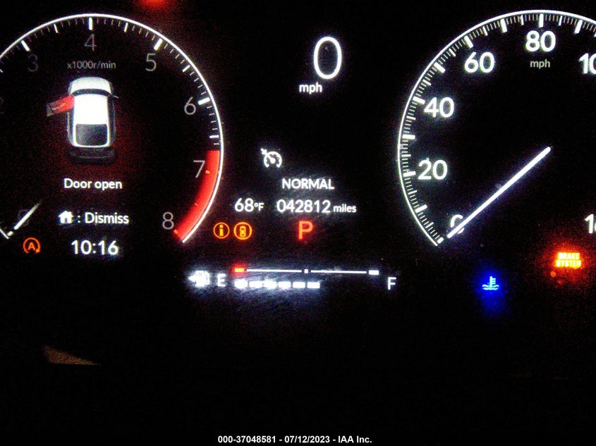 VIN 19XFL2H87NE012684 2022 HONDA CIVIC HATCHBACK SPORT