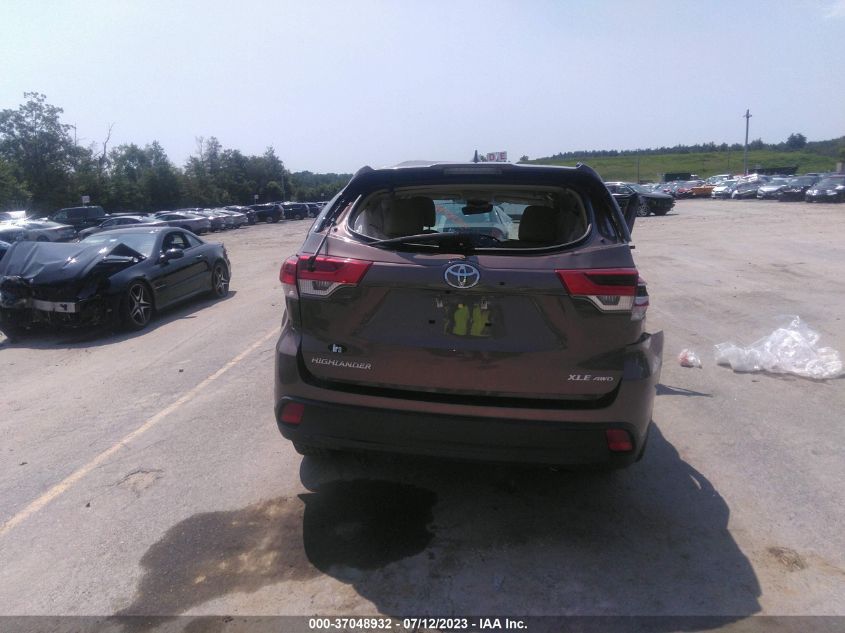 2019 TOYOTA HIGHLANDER SE/XLE - 5TDJZRFH5KS996570