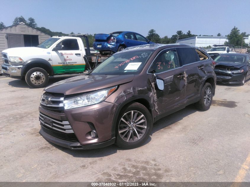 2019 TOYOTA HIGHLANDER SE/XLE - 5TDJZRFH5KS996570