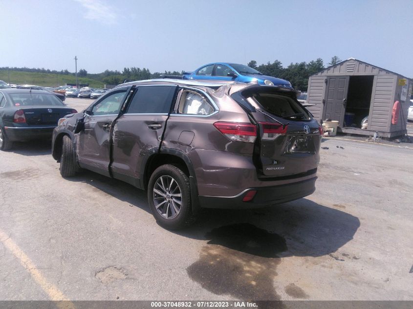 2019 TOYOTA HIGHLANDER SE/XLE - 5TDJZRFH5KS996570