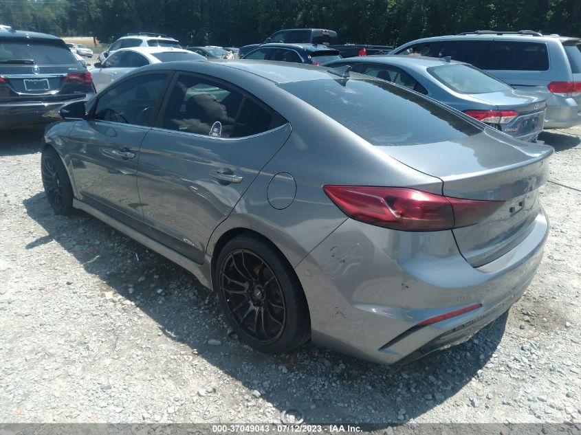 2017 HYUNDAI ELANTRA SPORT - KMHD04LB4HU364072
