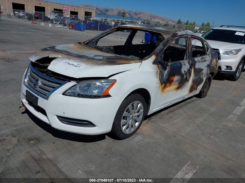 2015 NISSAN SENTRA SR/SL/S/SV/FE+ S - 3N1AB7APXFY291935