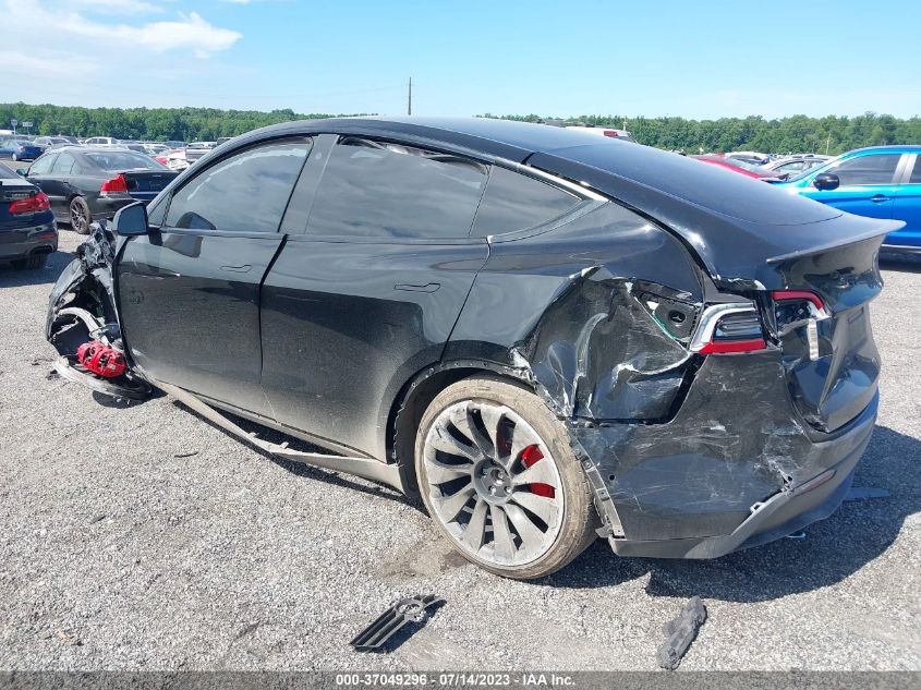 2022 TESLA MODEL Y PERFORMANCE - 7SAYGDEF5NF381181