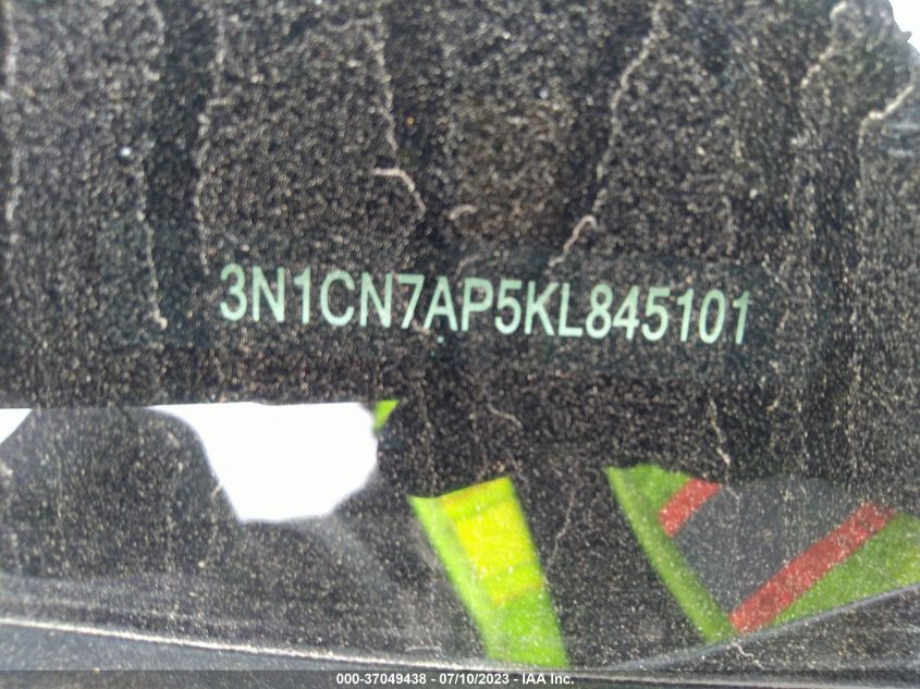 2019 NISSAN VERSA SEDAN SV - 3N1CN7AP5KL845101