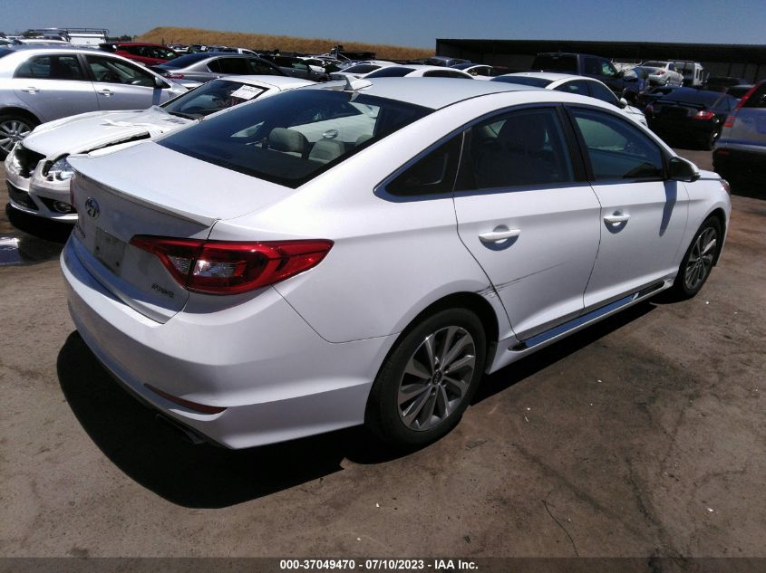 2015 HYUNDAI SONATA 2.4L SPORT - 5NPE34AF3FH064391