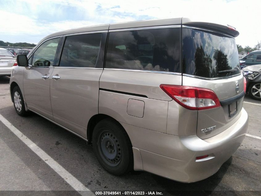 2013 NISSAN QUEST S - JN8AE2KP8D9067821