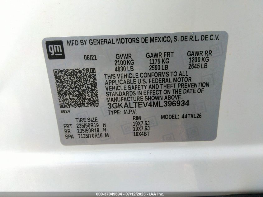 2021 GMC TERRAIN SLE - 3GKALTEV4ML396934