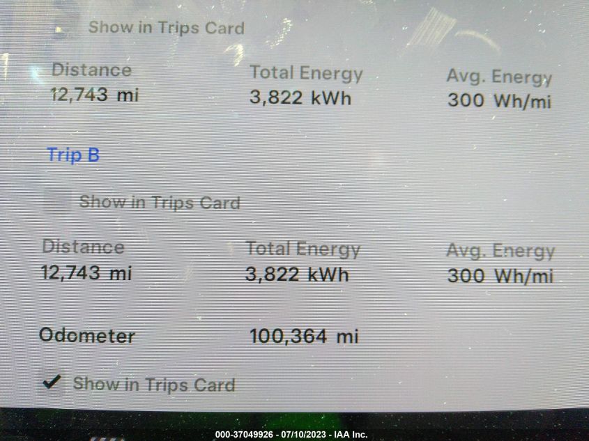 2018 TESLA MODEL 3 RANGE BATTERY - 5YJ3E1EA7JF172244