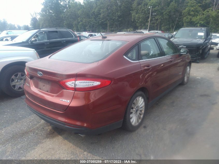 2014 FORD FUSION S HYBRID - 3FA6P0UU0ER265789