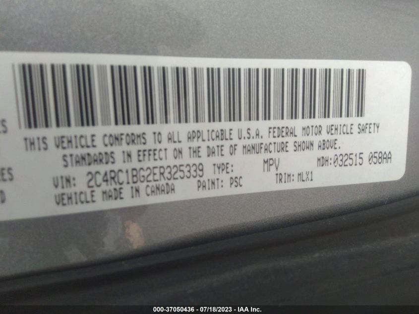 2014 CHRYSLER TOWN & COUNTRY TOURING - 2C4RC1BG2ER325339