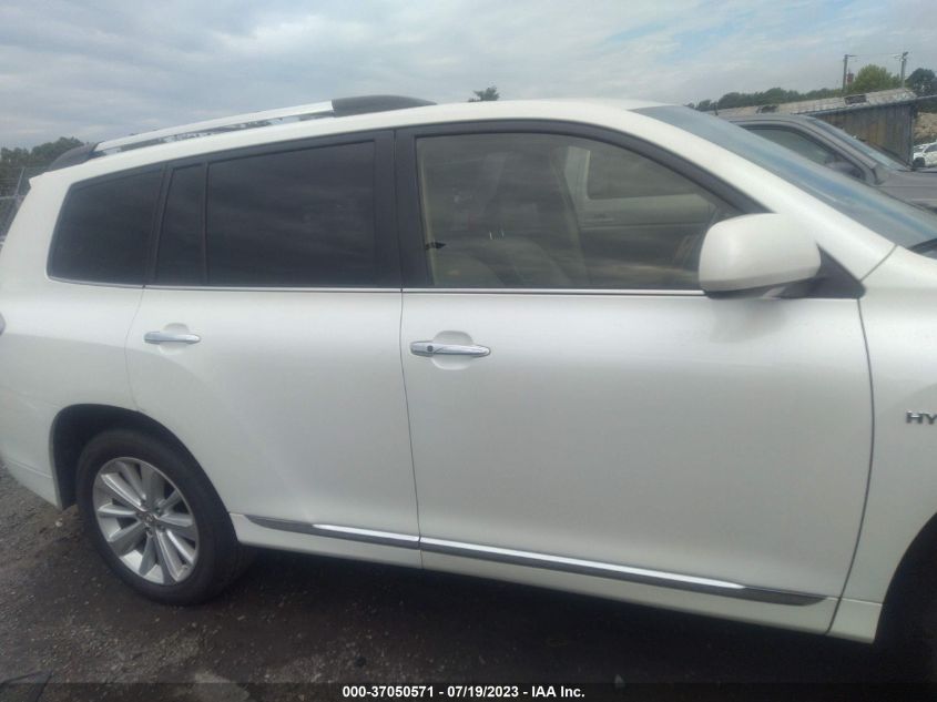 2013 TOYOTA HIGHLANDER HYBRID LIMITED JTEDC3EH3D2018846