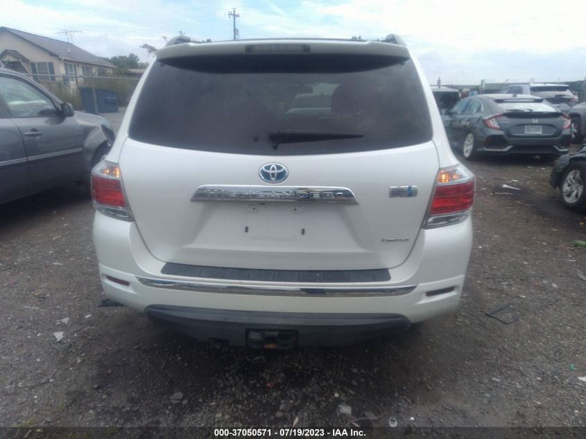 2013 TOYOTA HIGHLANDER HYBRID LIMITED JTEDC3EH3D2018846