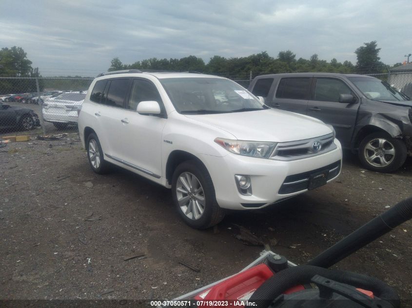2013 TOYOTA HIGHLANDER HYBRID LIMITED - JTEDC3EH3D2018846