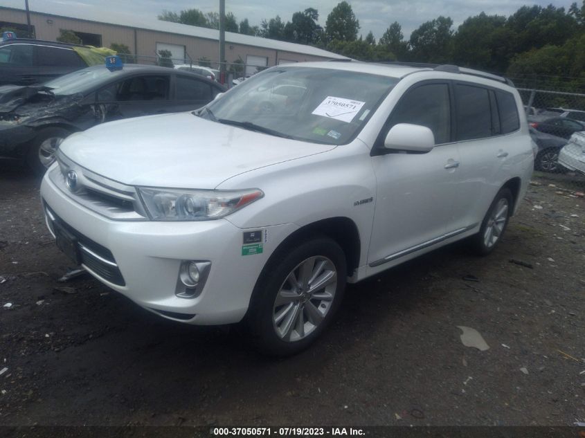 2013 TOYOTA HIGHLANDER HYBRID LIMITED JTEDC3EH3D2018846