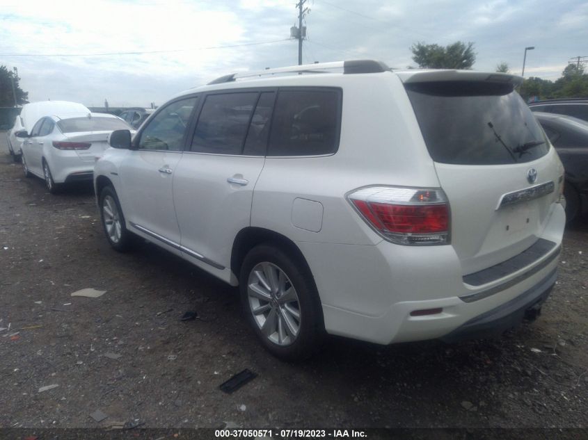 2013 TOYOTA HIGHLANDER HYBRID LIMITED JTEDC3EH3D2018846