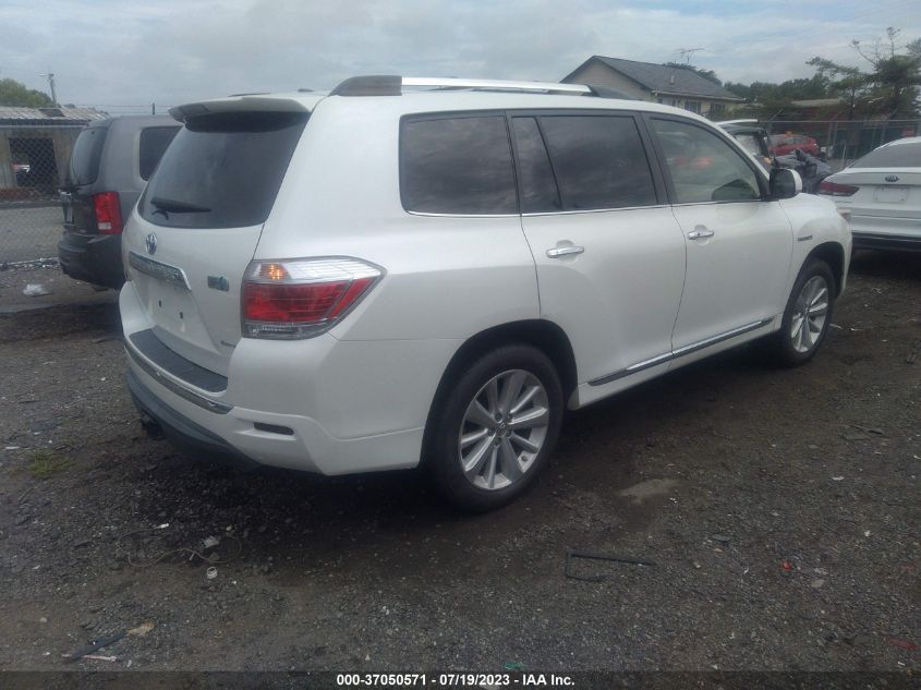 2013 TOYOTA HIGHLANDER HYBRID LIMITED JTEDC3EH3D2018846