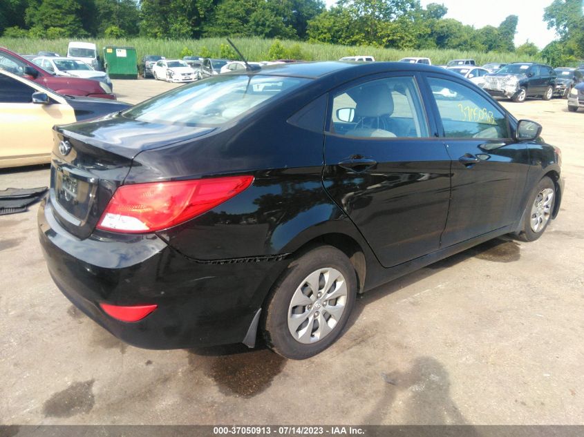 2016 HYUNDAI ACCENT SE - KMHCT4AE0GU162859