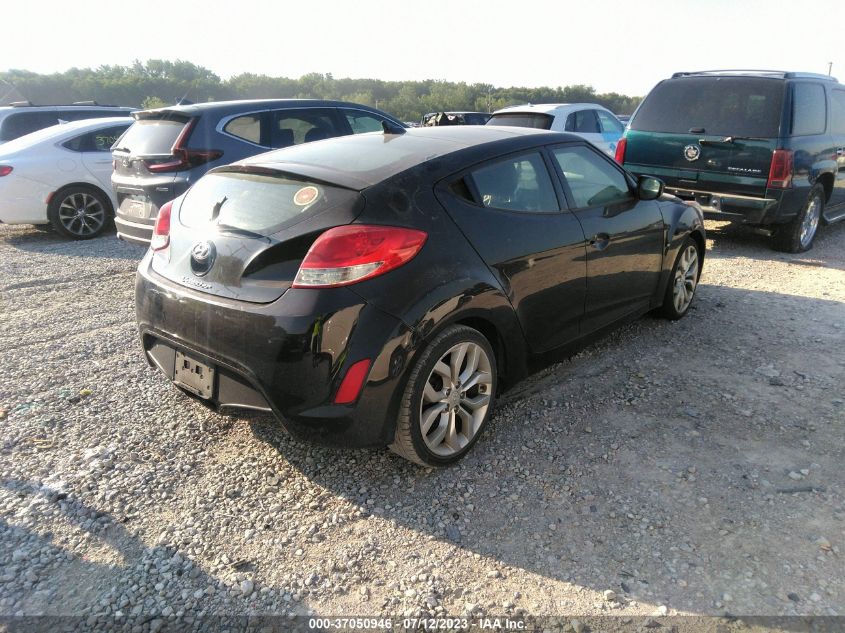 2013 HYUNDAI VELOSTER W/BLACK INT - KMHTC6AD8DU096818