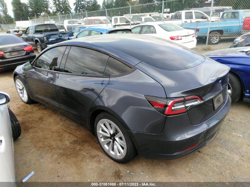 2022 TESLA MODEL 3 - 5YJ3E1EBXNF163942