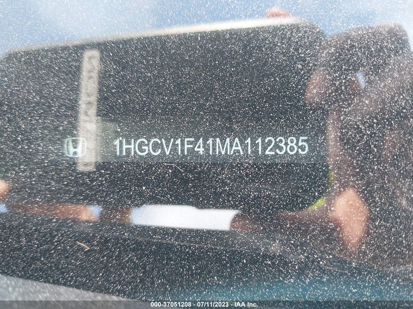 VIN 1HGCV1F41MA112385 2021 HONDA ACCORD SEDAN SPORT SE