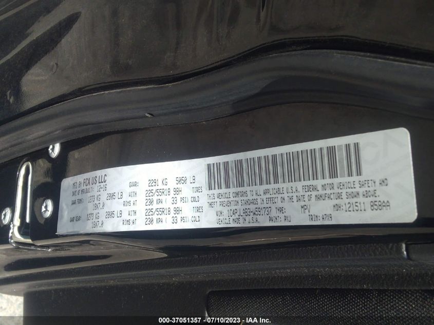 2017 JEEP CHEROKEE ALTITUDE - 1C4PJLAB3HW591737
