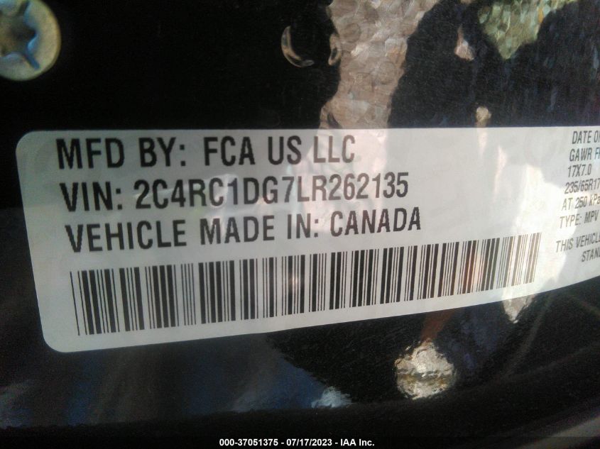 2020 CHRYSLER VOYAGER LXI - 2C4RC1DG7LR262135