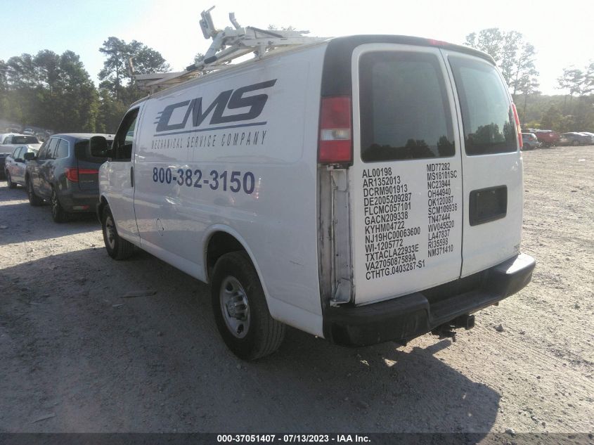 2015 CHEVROLET EXPRESS CARGO VAN - 1GCWGFCF7F1279250