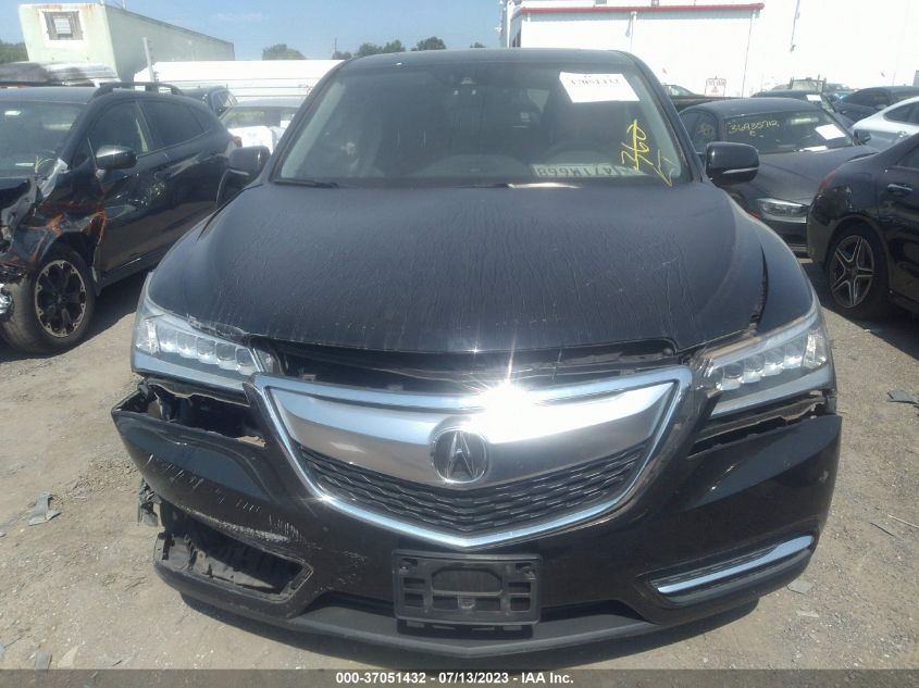 2016 ACURA MDX W/TECH/W/TECH - 5FRYD3H44GB004417