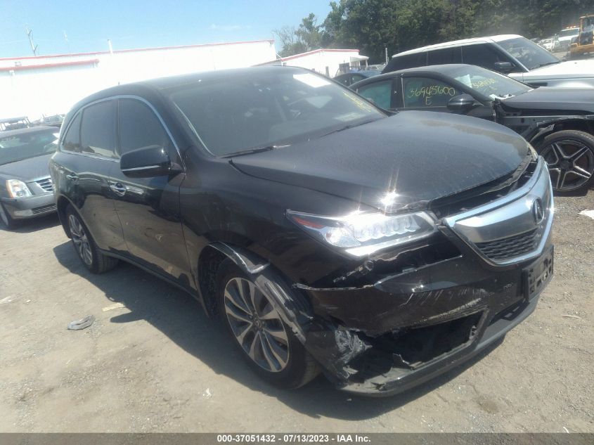 2016 ACURA MDX W/TECH/W/TECH - 5FRYD3H44GB004417
