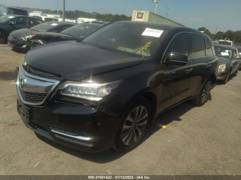 2016 ACURA MDX W/TECH/W/TECH - 5FRYD3H44GB004417